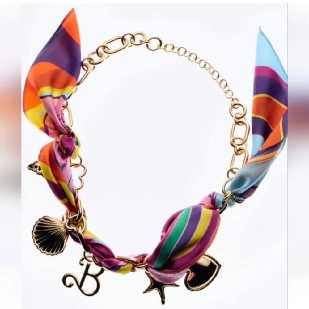 ZARA X Barbie The Movie Silk Print Scarf